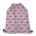 Psychedelic Pizza Pattern Print Drawstring Bag