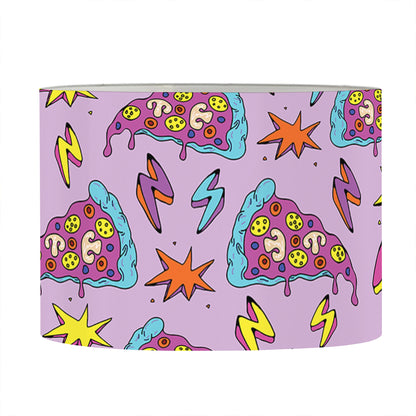 Psychedelic Pizza Pattern Print Drum Lamp Shade