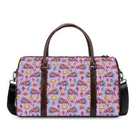 Psychedelic Pizza Pattern Print Duffle Bag