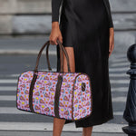 Psychedelic Pizza Pattern Print Duffle Bag
