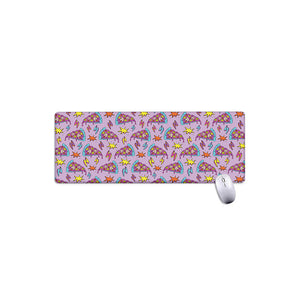 Psychedelic Pizza Pattern Print Extended Mouse Pad