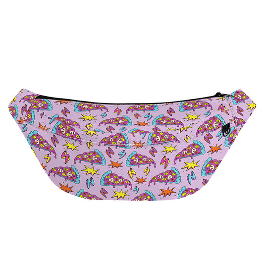 Psychedelic Pizza Pattern Print Fanny Pack