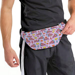 Psychedelic Pizza Pattern Print Fanny Pack