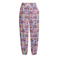 Psychedelic Pizza Pattern Print Fleece Lined Knit Pants