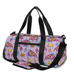 Psychedelic Pizza Pattern Print Gym Bag
