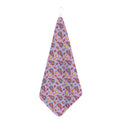 Psychedelic Pizza Pattern Print Hand Towel