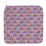 Psychedelic Pizza Pattern Print Hand Towel