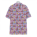 Psychedelic Pizza Pattern Print Hawaiian Shirt