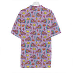 Psychedelic Pizza Pattern Print Hawaiian Shirt