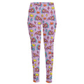 Psychedelic Pizza Pattern Print High-Waisted Pocket Leggings