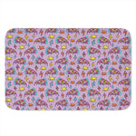 Psychedelic Pizza Pattern Print Indoor Door Mat