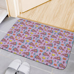 Psychedelic Pizza Pattern Print Indoor Door Mat