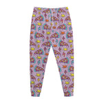 Psychedelic Pizza Pattern Print Jogger Pants