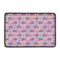 Psychedelic Pizza Pattern Print Kitchen Mat