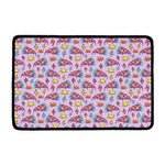 Psychedelic Pizza Pattern Print Kitchen Mat