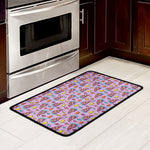Psychedelic Pizza Pattern Print Kitchen Mat