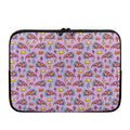 Psychedelic Pizza Pattern Print Laptop Sleeve