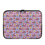 Psychedelic Pizza Pattern Print Laptop Sleeve