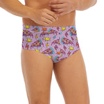 Psychedelic Pizza Pattern Print Men's Briefs