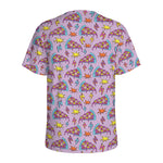 Psychedelic Pizza Pattern Print Men's Sports T-Shirt