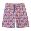 Psychedelic Pizza Pattern Print Men's Swim Trunks