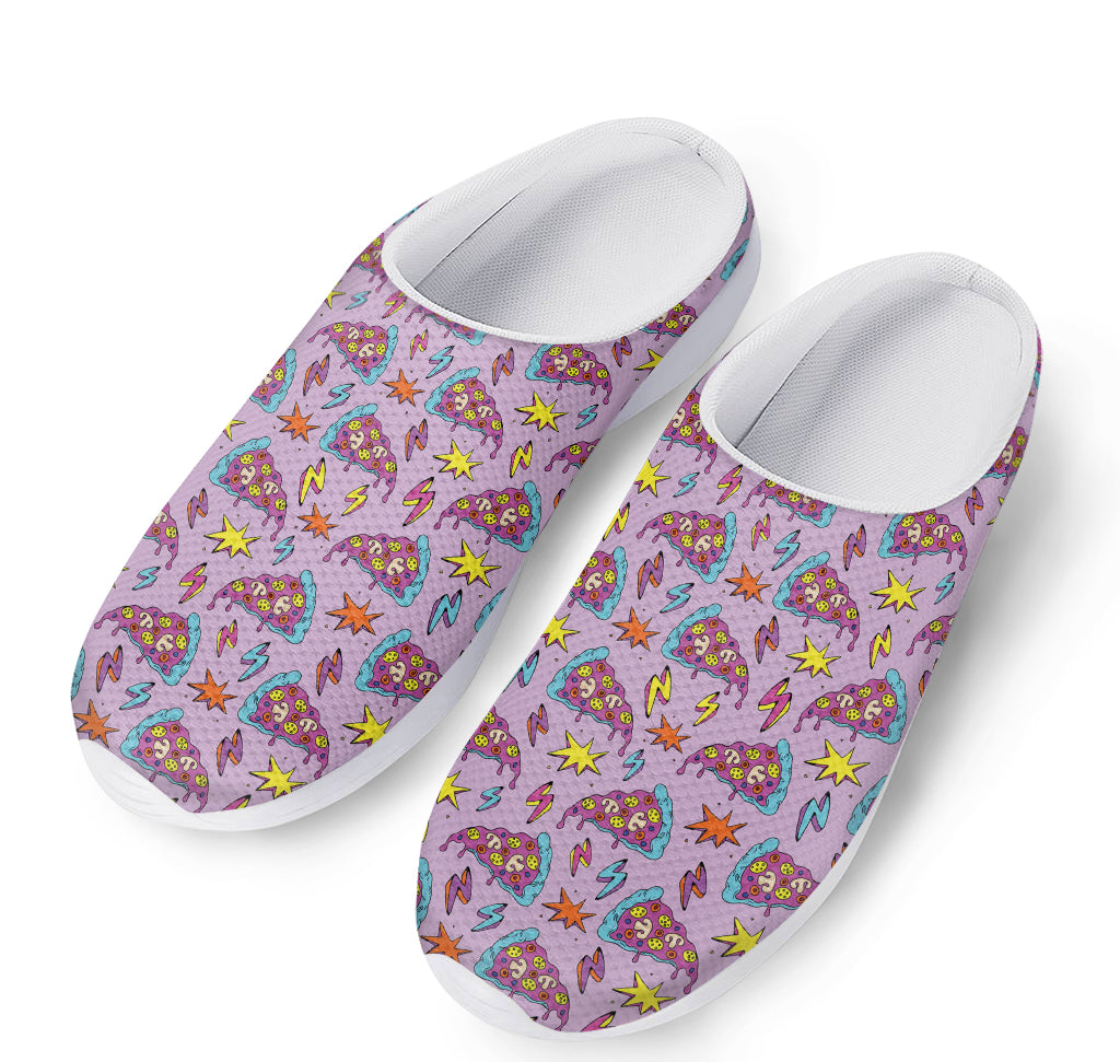 Psychedelic Pizza Pattern Print Mesh Casual Shoes