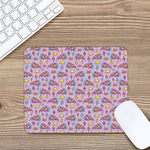 Psychedelic Pizza Pattern Print Mouse Pad