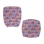 Psychedelic Pizza Pattern Print Office Chair Cover