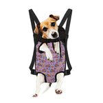 Psychedelic Pizza Pattern Print Pet Carrier Backpack