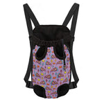 Psychedelic Pizza Pattern Print Pet Carrier Backpack