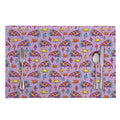 Psychedelic Pizza Pattern Print Placemat