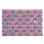 Psychedelic Pizza Pattern Print Placemat