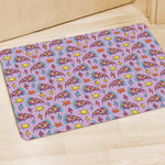 Psychedelic Pizza Pattern Print Polyester Doormat