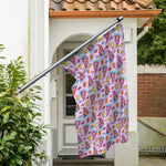 Psychedelic Pizza Pattern Print Polyester Flag