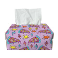Psychedelic Pizza Pattern Print Rectangle Tissue Box Cover