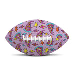 Psychedelic Pizza Pattern Print Rugby Ball