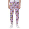 Psychedelic Pizza Pattern Print Joggers