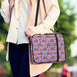 Psychedelic Pizza Pattern Print Shoulder Strap Bible Bag