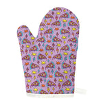 Psychedelic Pizza Pattern Print Single Oven Mitt