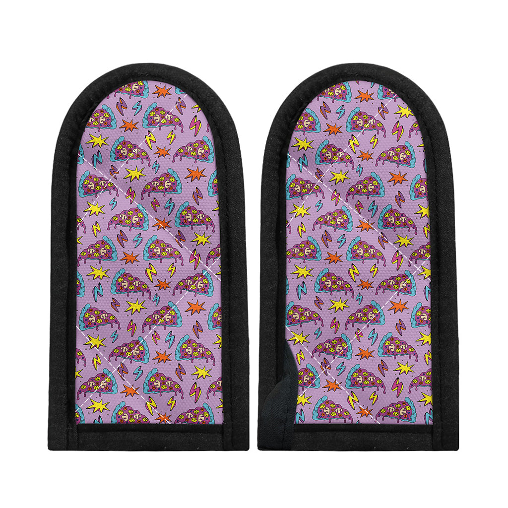Psychedelic Pizza Pattern Print Skillet Handle Cover