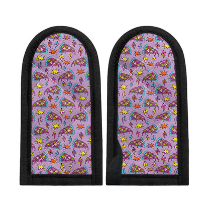 Psychedelic Pizza Pattern Print Skillet Handle Cover