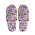 Psychedelic Pizza Pattern Print Slippers