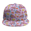 Psychedelic Pizza Pattern Print Snapback Cap