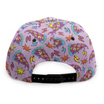 Psychedelic Pizza Pattern Print Snapback Cap
