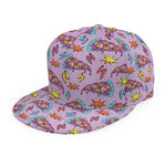 Psychedelic Pizza Pattern Print Snapback Cap