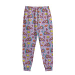 Psychedelic Pizza Pattern Print Sweatpants