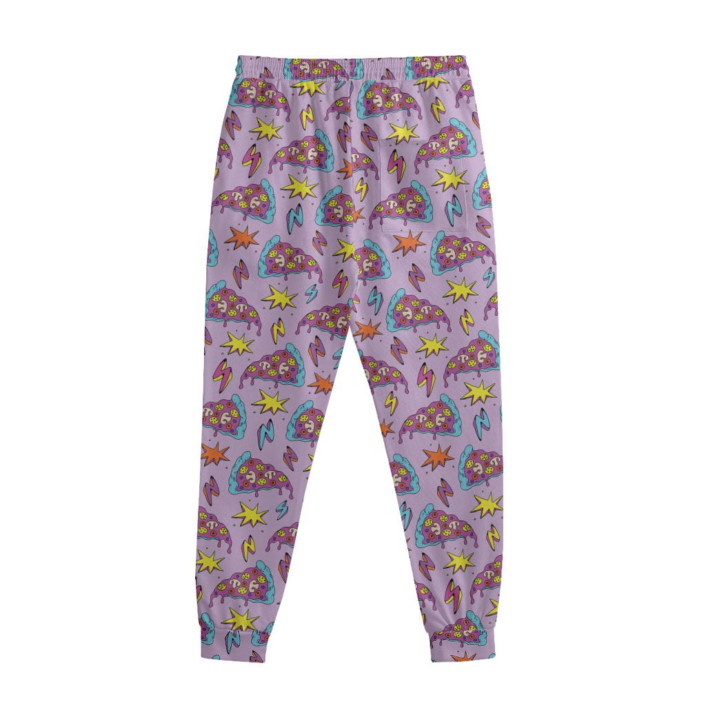 Psychedelic Pizza Pattern Print Sweatpants