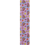 Psychedelic Pizza Pattern Print Table Runner