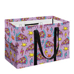 Psychedelic Pizza Pattern Print Utility Tote Bag