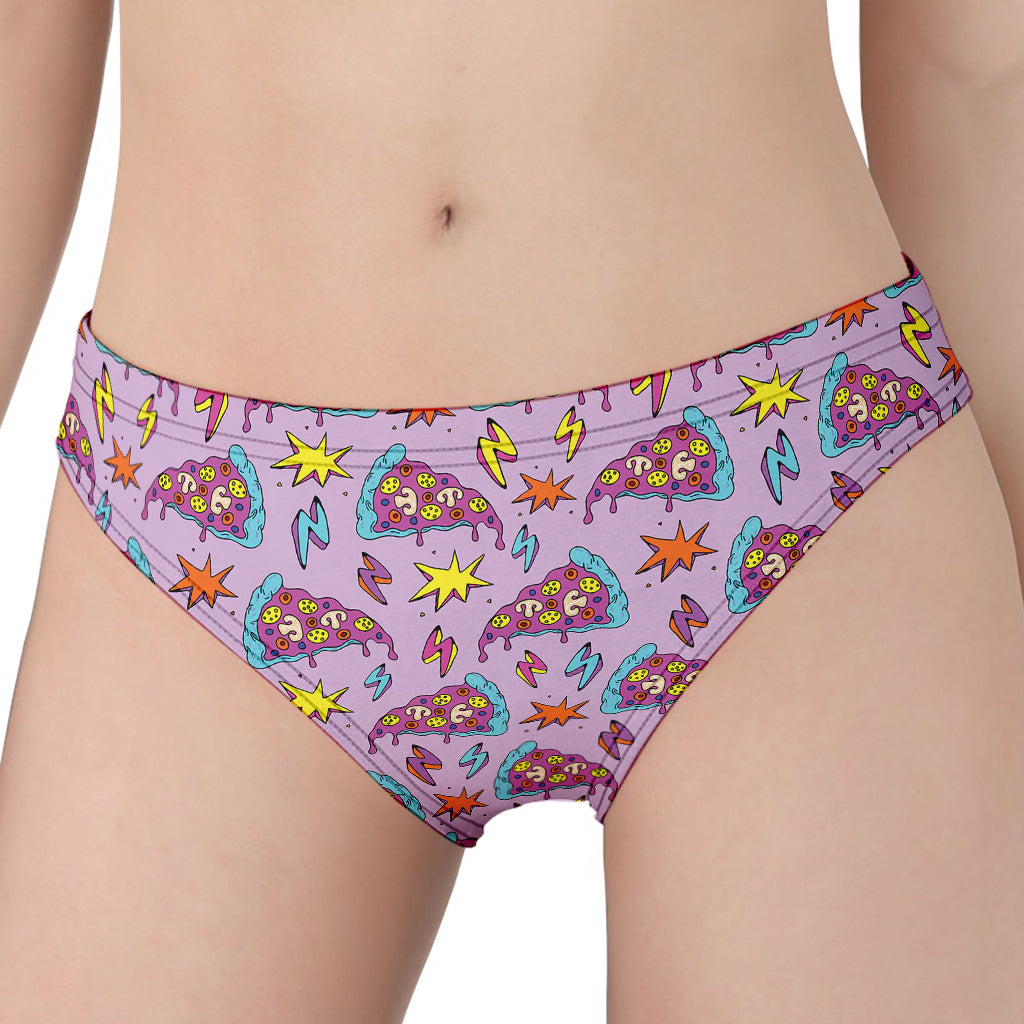 Psychedelic Pizza Pattern Print Women's Panties